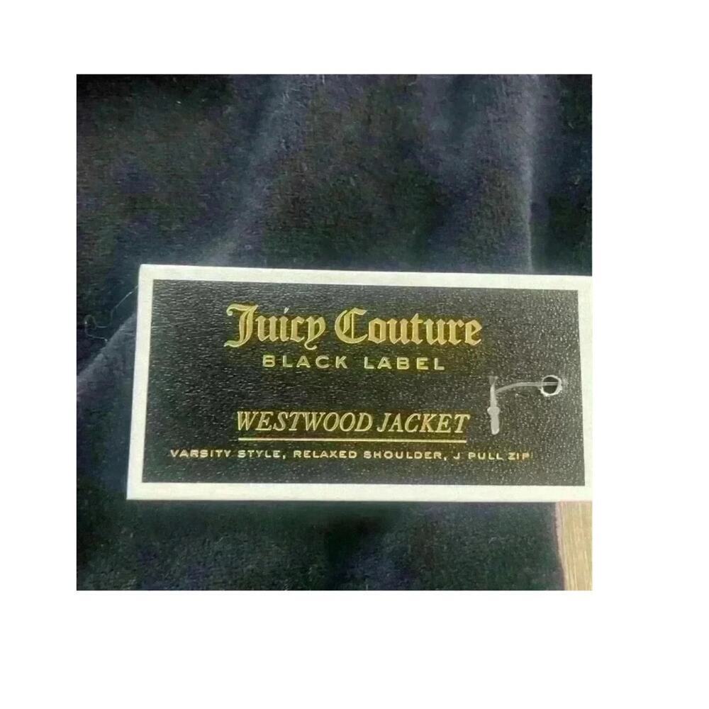 Juicy Couture Velour Westwood Jacket, Varsity style, women’s XXS, NWT, Zip Up - Picture 4 of 8
